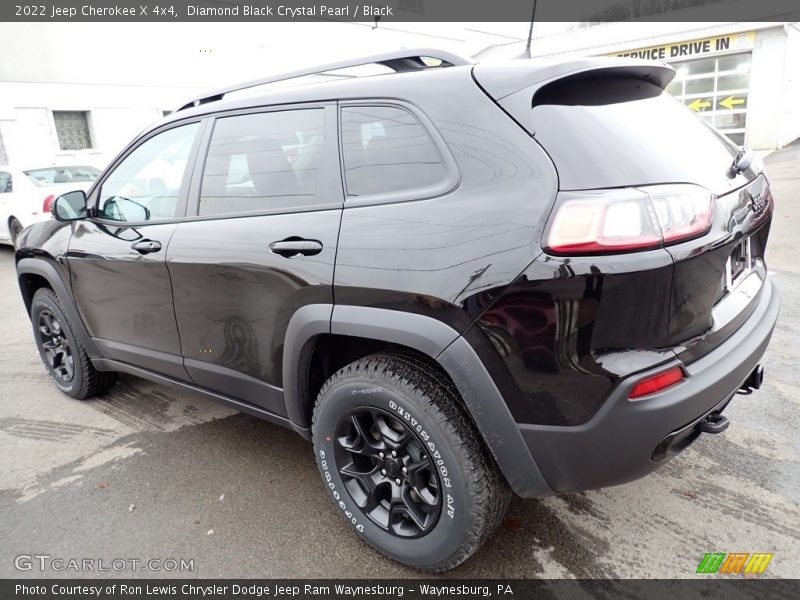 Diamond Black Crystal Pearl / Black 2022 Jeep Cherokee X 4x4