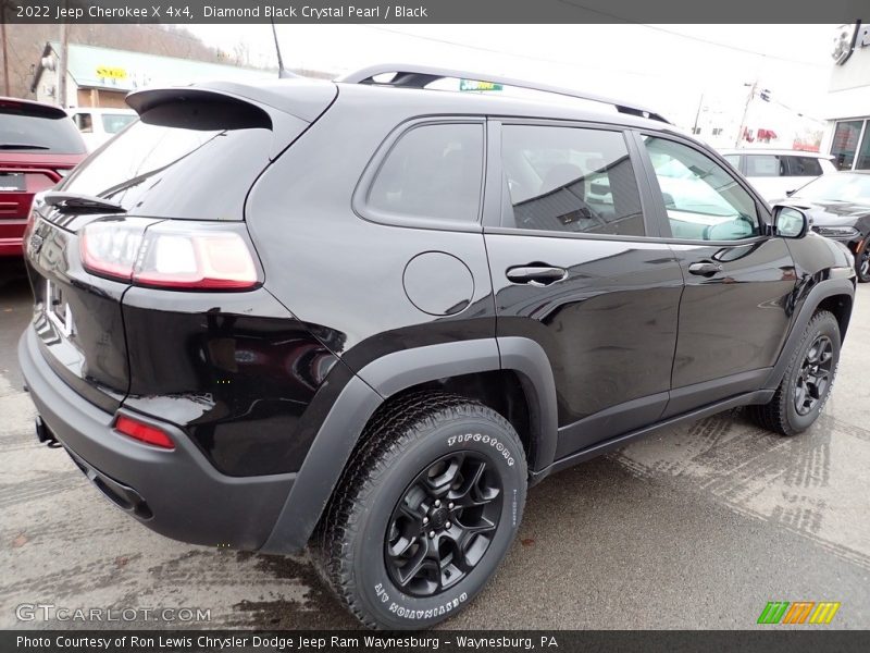 Diamond Black Crystal Pearl / Black 2022 Jeep Cherokee X 4x4