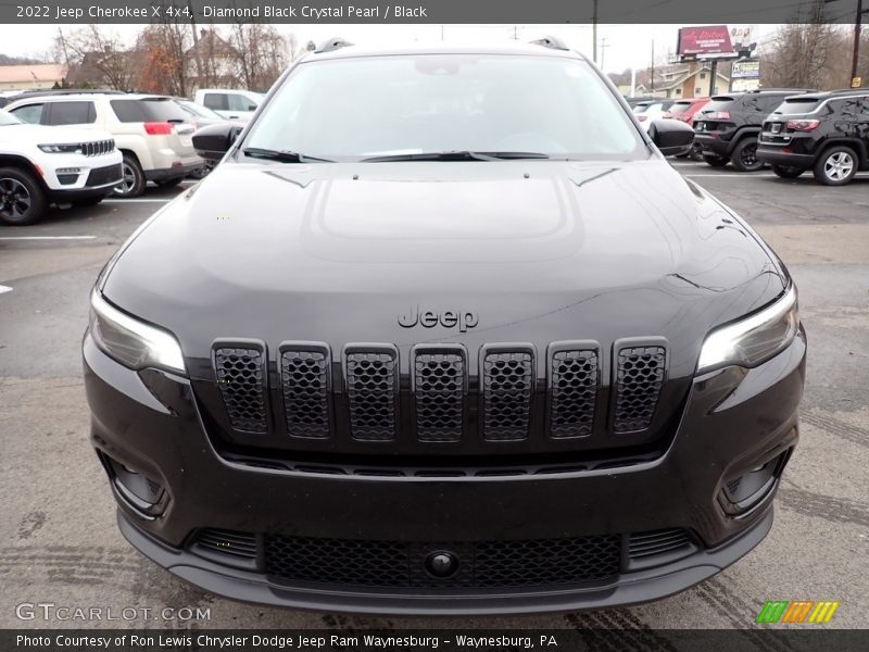 Diamond Black Crystal Pearl / Black 2022 Jeep Cherokee X 4x4