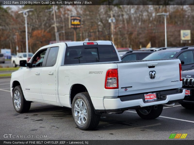 Bright White / Black 2022 Ram 1500 Big Horn Quad Cab 4x4