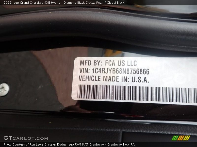 Diamond Black Crystal Pearl / Global Black 2022 Jeep Grand Cherokee 4XE Hybrid
