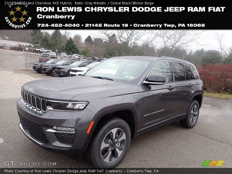Baltic Gray Metallic / Global Black/Wicker Beige 2022 Jeep Grand Cherokee 4XE Hybrid