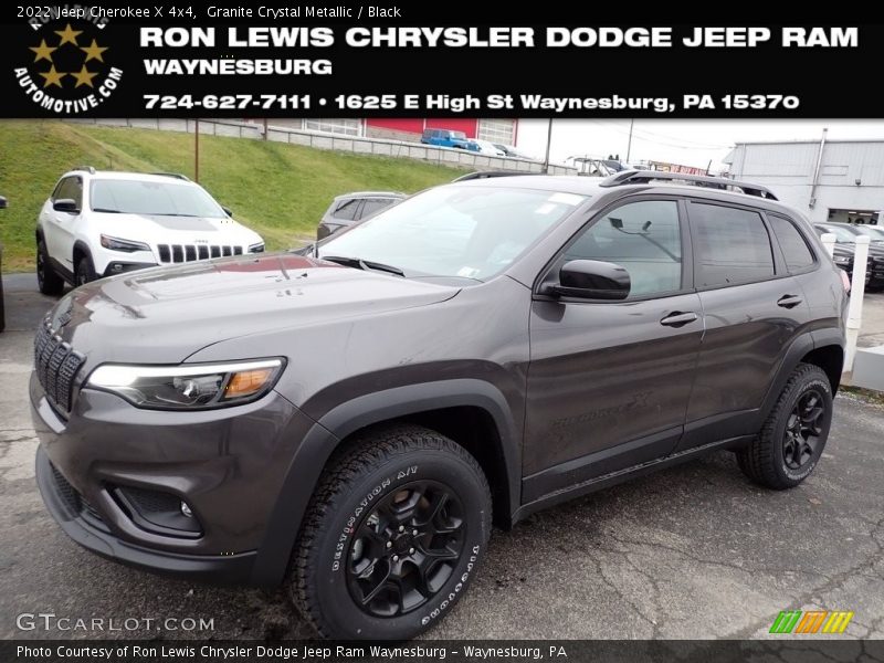 Granite Crystal Metallic / Black 2022 Jeep Cherokee X 4x4
