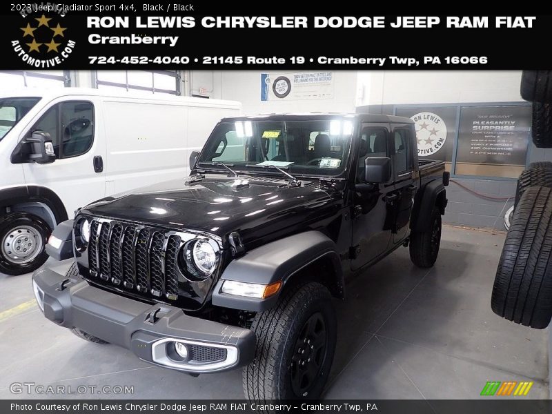 Black / Black 2023 Jeep Gladiator Sport 4x4