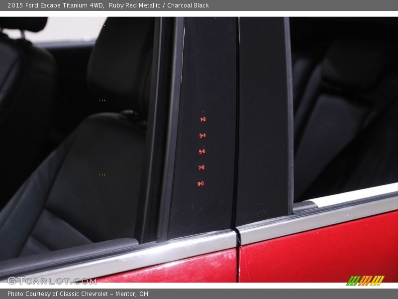 Ruby Red Metallic / Charcoal Black 2015 Ford Escape Titanium 4WD