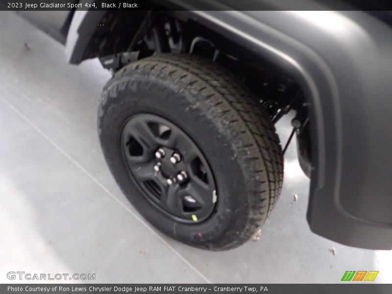 Black / Black 2023 Jeep Gladiator Sport 4x4