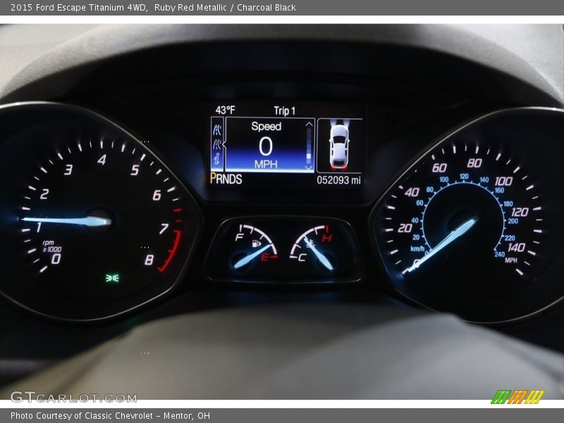 Ruby Red Metallic / Charcoal Black 2015 Ford Escape Titanium 4WD