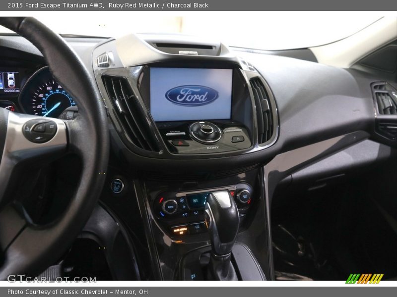 Ruby Red Metallic / Charcoal Black 2015 Ford Escape Titanium 4WD
