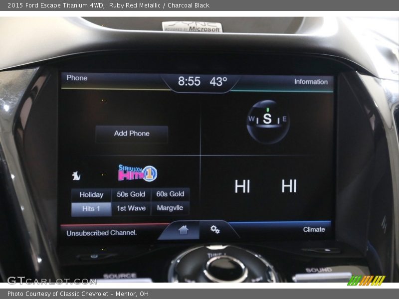 Ruby Red Metallic / Charcoal Black 2015 Ford Escape Titanium 4WD