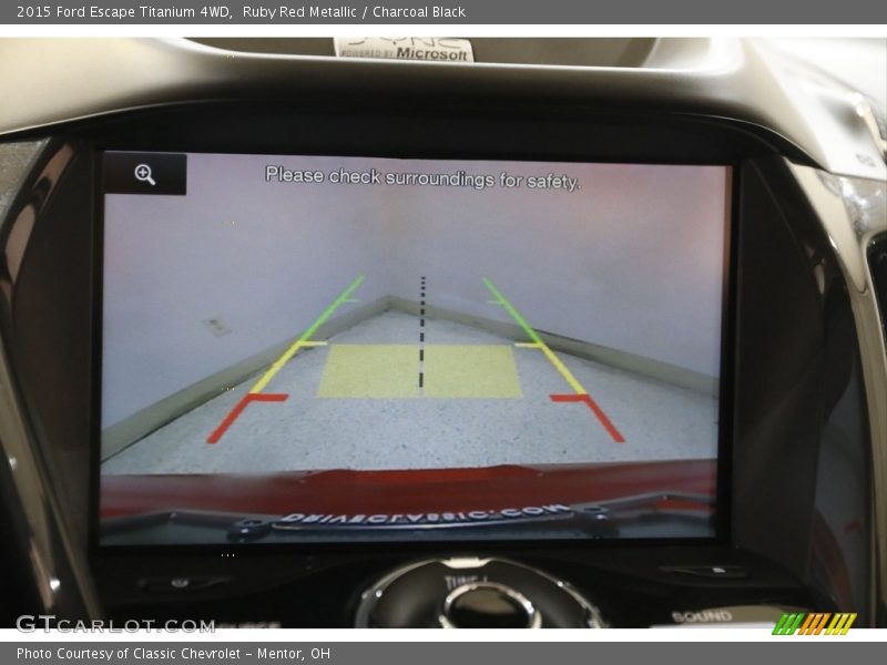 Ruby Red Metallic / Charcoal Black 2015 Ford Escape Titanium 4WD