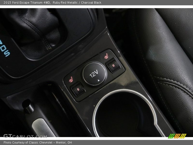 Ruby Red Metallic / Charcoal Black 2015 Ford Escape Titanium 4WD