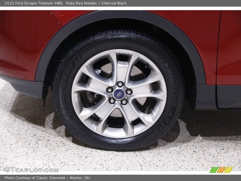 Ruby Red Metallic / Charcoal Black 2015 Ford Escape Titanium 4WD