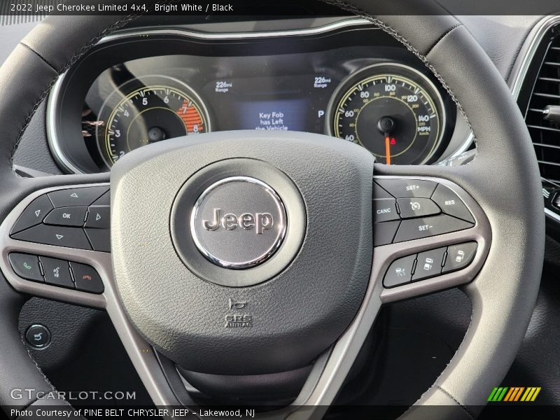 Bright White / Black 2022 Jeep Cherokee Limited 4x4