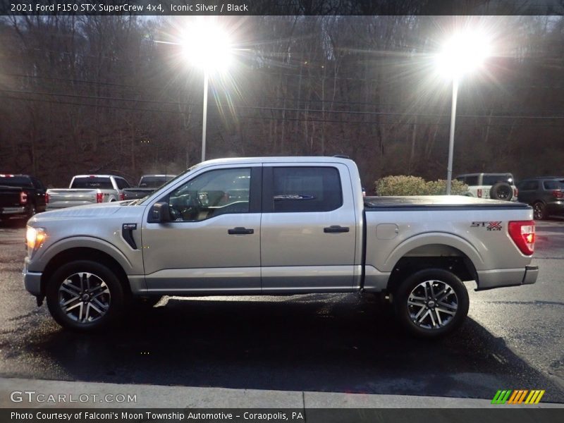 Iconic Silver / Black 2021 Ford F150 STX SuperCrew 4x4