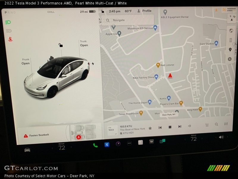 Pearl White Multi-Coat / White 2022 Tesla Model 3 Performance AWD