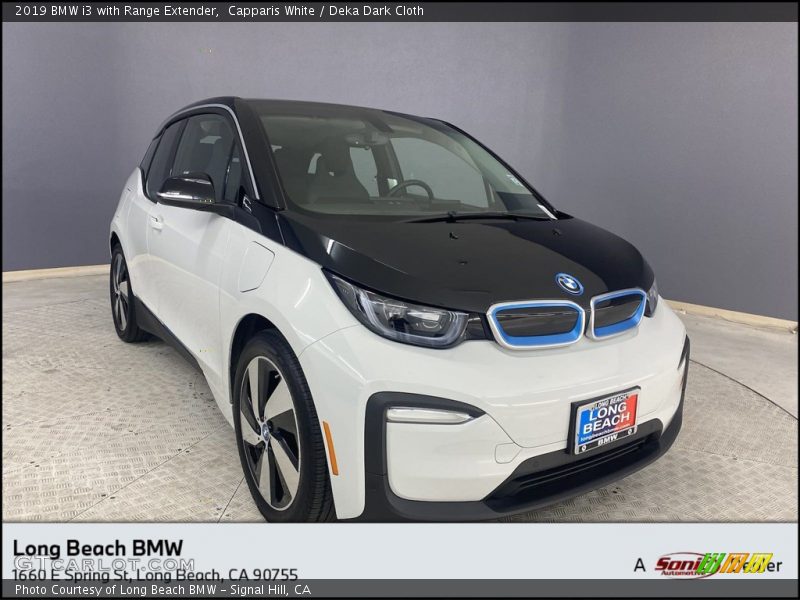 Capparis White / Deka Dark Cloth 2019 BMW i3 with Range Extender