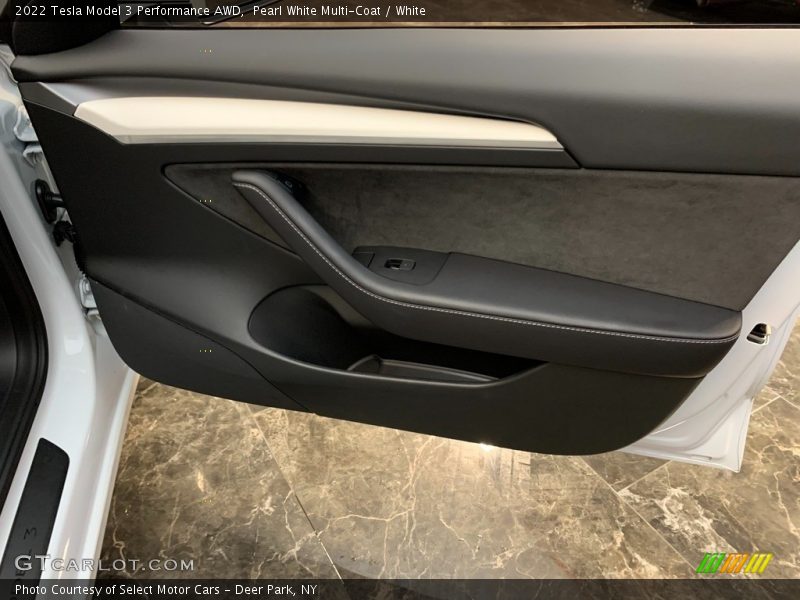 Pearl White Multi-Coat / White 2022 Tesla Model 3 Performance AWD