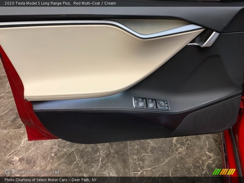 Red Multi-Coat / Cream 2020 Tesla Model S Long Range Plus