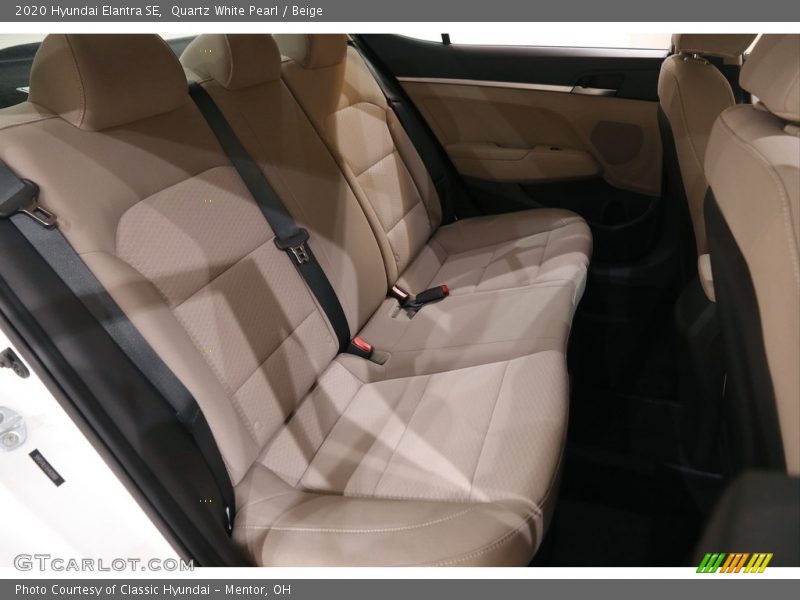 Quartz White Pearl / Beige 2020 Hyundai Elantra SE