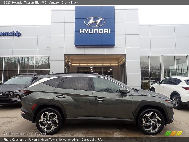 Amazon Gray / Black 2023 Hyundai Tucson SEL AWD