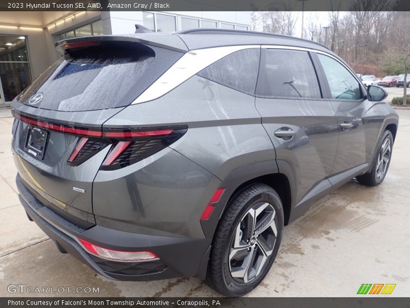 Amazon Gray / Black 2023 Hyundai Tucson SEL AWD