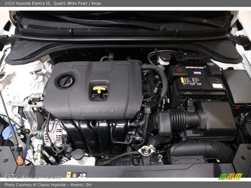 Quartz White Pearl / Beige 2020 Hyundai Elantra SE