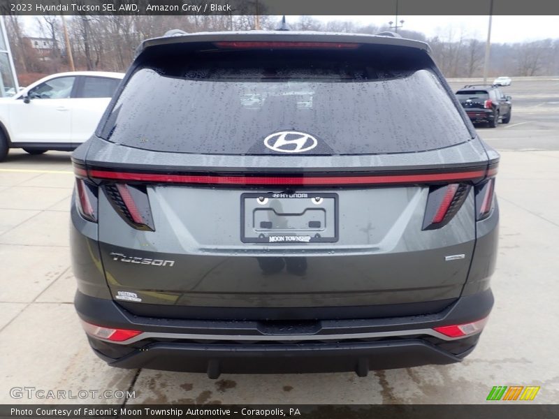 Amazon Gray / Black 2023 Hyundai Tucson SEL AWD
