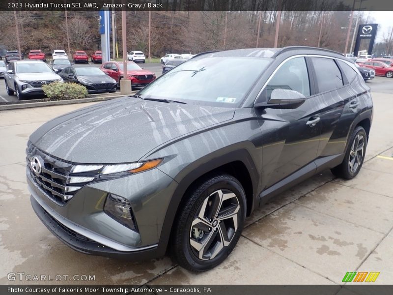 Amazon Gray / Black 2023 Hyundai Tucson SEL AWD
