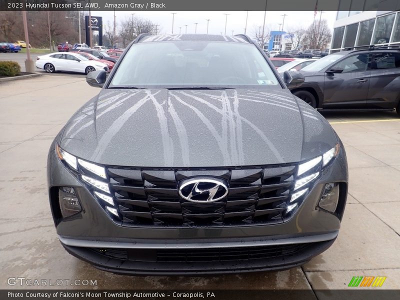Amazon Gray / Black 2023 Hyundai Tucson SEL AWD