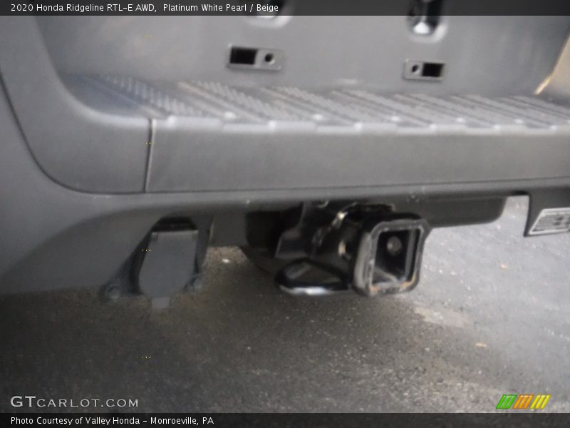 Platinum White Pearl / Beige 2020 Honda Ridgeline RTL-E AWD