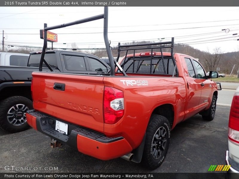 Inferno Orange / Graphite 2016 Toyota Tundra SR5 Double Cab 4x4