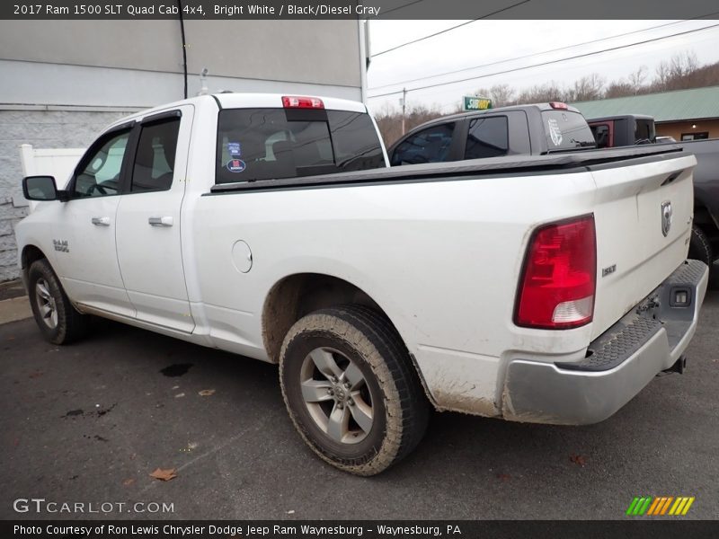 Bright White / Black/Diesel Gray 2017 Ram 1500 SLT Quad Cab 4x4