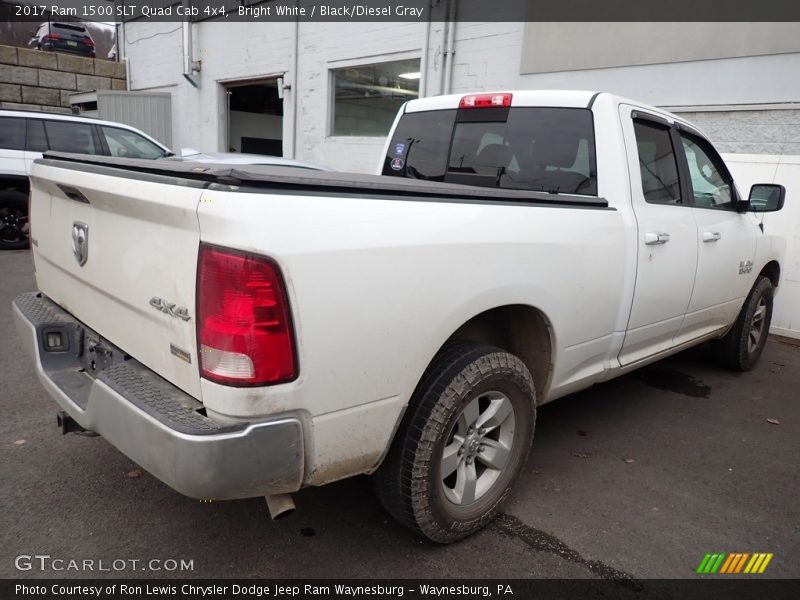 Bright White / Black/Diesel Gray 2017 Ram 1500 SLT Quad Cab 4x4