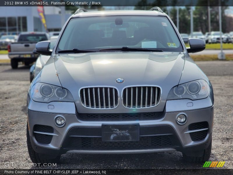 Platinum Gray Metallic / Black 2012 BMW X5 xDrive35d