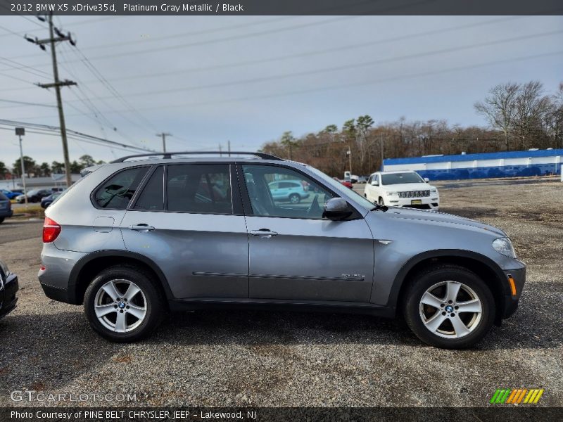 Platinum Gray Metallic / Black 2012 BMW X5 xDrive35d