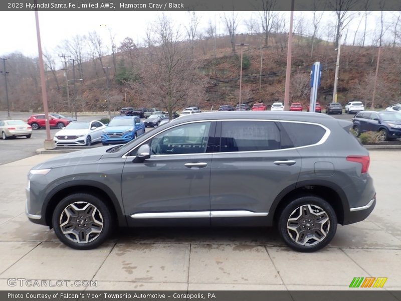 Hampton Gray / Black 2023 Hyundai Santa Fe Limited AWD