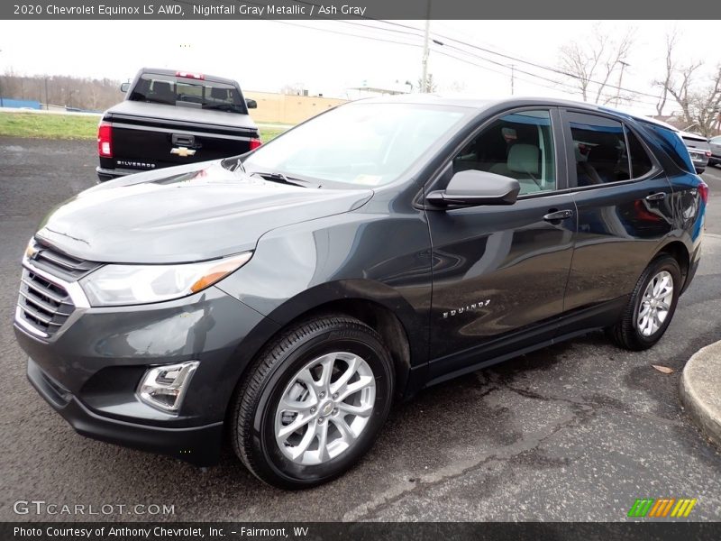 Nightfall Gray Metallic / Ash Gray 2020 Chevrolet Equinox LS AWD