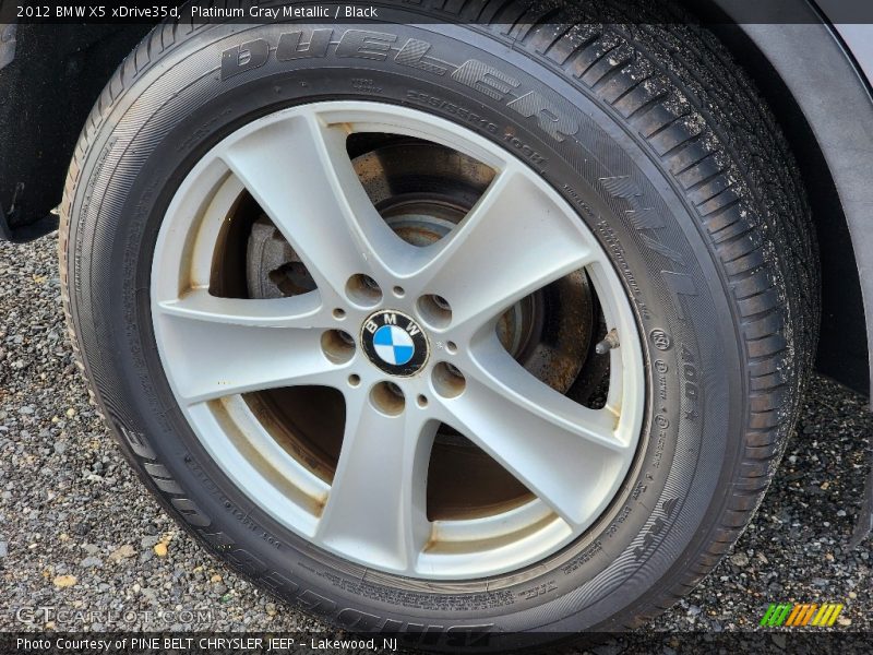 Platinum Gray Metallic / Black 2012 BMW X5 xDrive35d