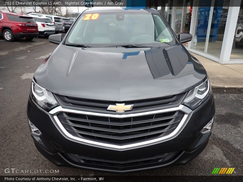 Nightfall Gray Metallic / Ash Gray 2020 Chevrolet Equinox LS AWD