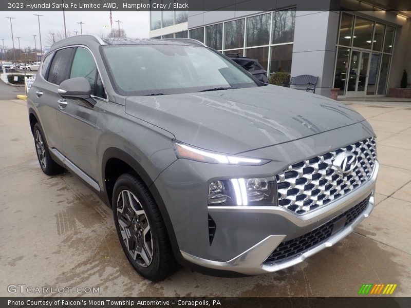 Hampton Gray / Black 2023 Hyundai Santa Fe Limited AWD