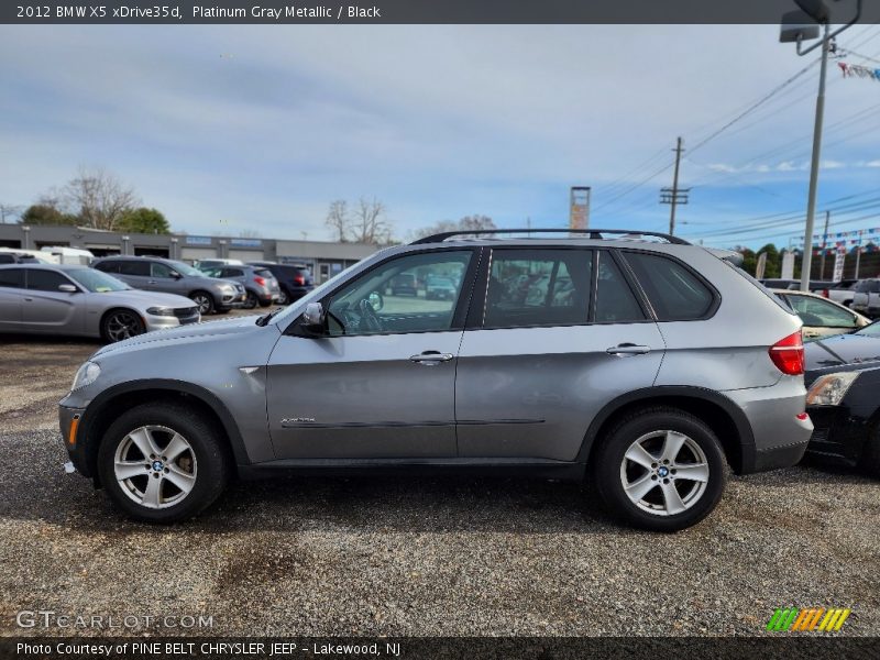 Platinum Gray Metallic / Black 2012 BMW X5 xDrive35d