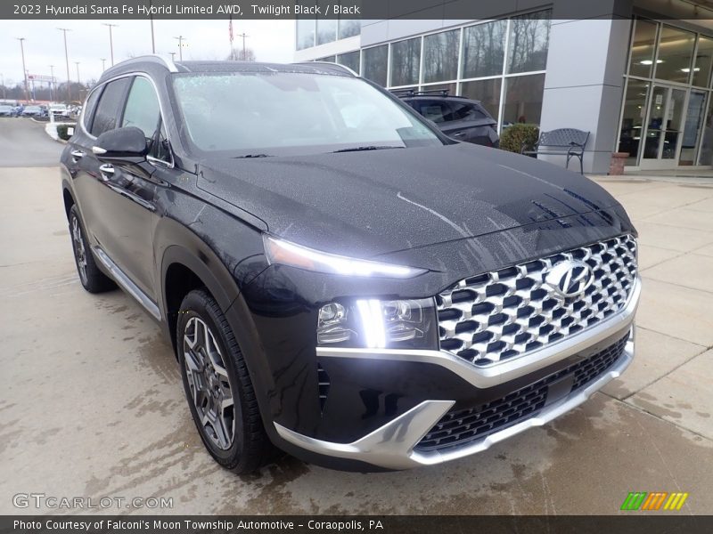 Twilight Black / Black 2023 Hyundai Santa Fe Hybrid Limited AWD
