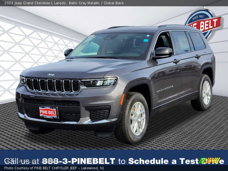 Baltic Gray Metallic / Global Black 2023 Jeep Grand Cherokee L Laredo