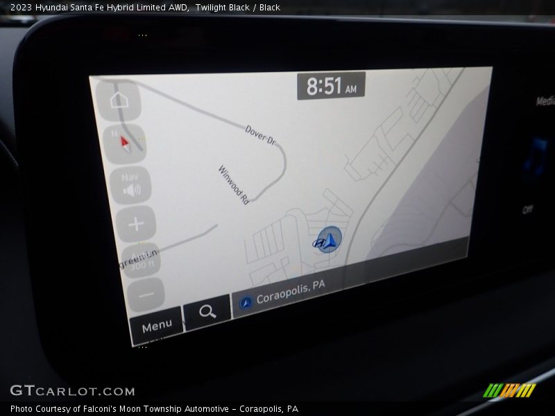 Navigation of 2023 Santa Fe Hybrid Limited AWD