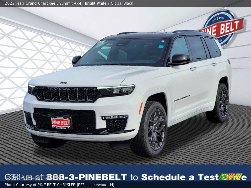 Bright White / Global Black 2023 Jeep Grand Cherokee L Summit 4x4