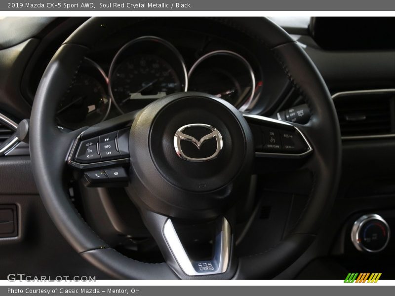 Soul Red Crystal Metallic / Black 2019 Mazda CX-5 Sport AWD