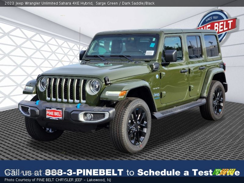 Sarge Green / Dark Saddle/Black 2023 Jeep Wrangler Unlimited Sahara 4XE Hybrid