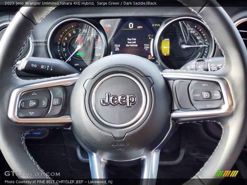  2023 Wrangler Unlimited Sahara 4XE Hybrid Steering Wheel