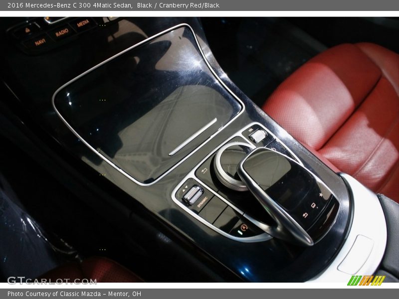 Black / Cranberry Red/Black 2016 Mercedes-Benz C 300 4Matic Sedan