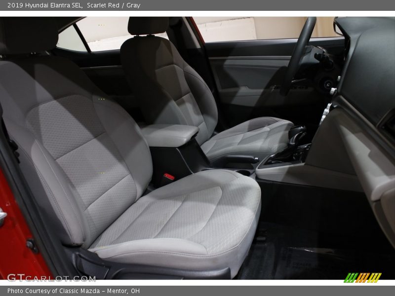 Scarlet Red / Gray 2019 Hyundai Elantra SEL